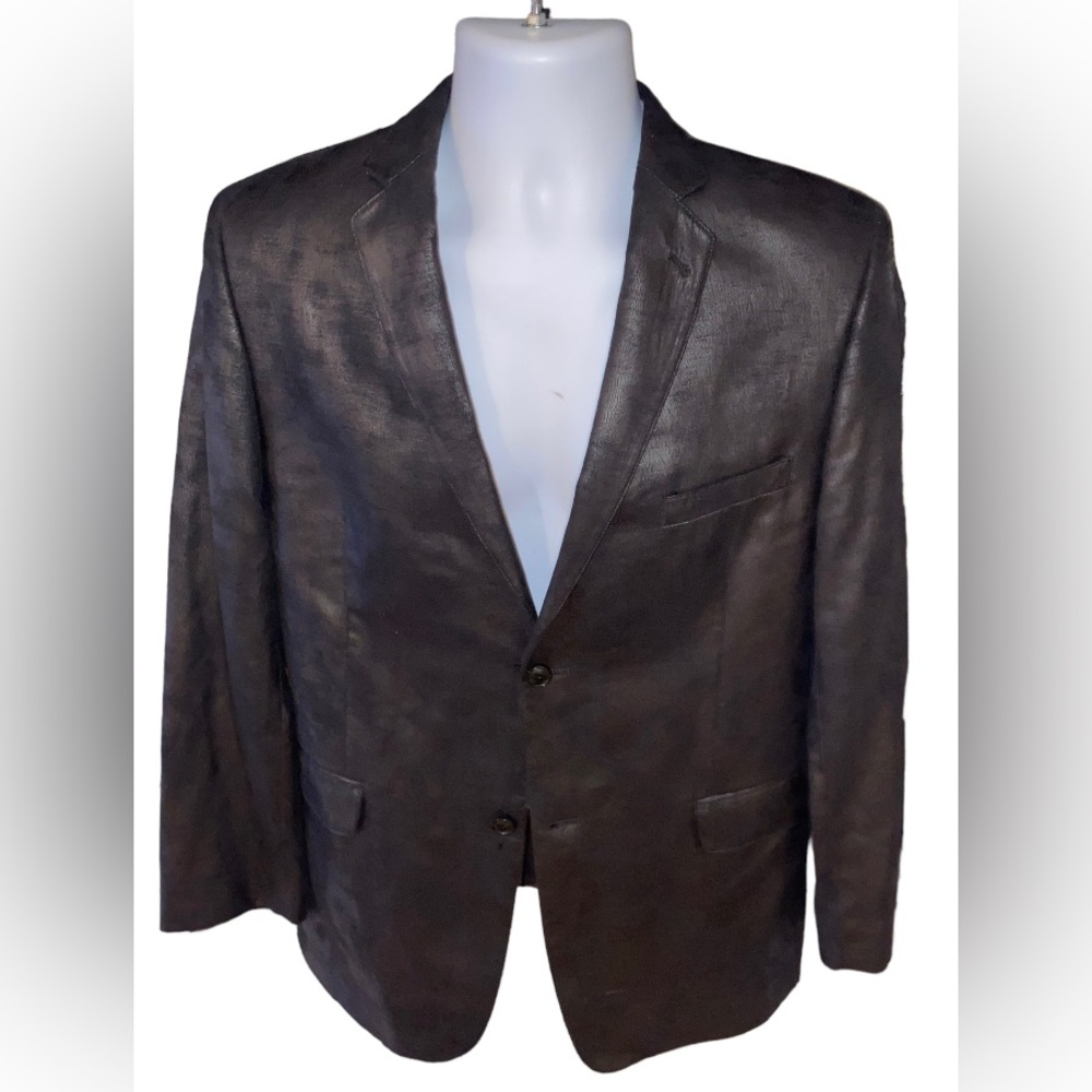 DKNY Leather Blazer